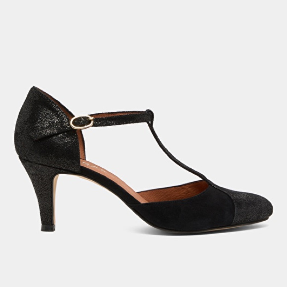 Jonak Paris Black Women's T-Strap Heels